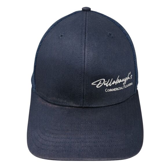 Dillabaugh's Commercial Flooring Snapback Trucker Hat Blue OS Mesh Richardson - Picture 1 of 9